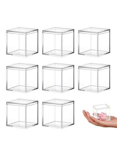 8pcs Clear Storage Box