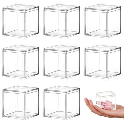 8pcs Clear Storage Box
