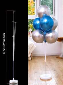 1入組ABS氣球架極簡透明氣球展示架適合派對 - 白色 - 查看 2