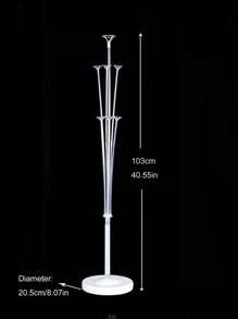 1入組ABS氣球架極簡透明氣球展示架適合派對 - 白色 - 查看 4