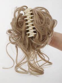 Short Body Wave Synthetic Hair Buns - Gold - View 4