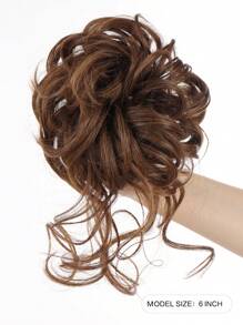 Búi tóc tổng hợp sóng ngắn - Light Brown - Xem 2