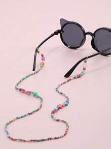 1 Tập Đi Trẻ Em Khối Màu Hoa Trang Trí Đính Hạt Kính Thời Trang Dây Trang Trí Hàng Ngày - Xanh và trắng - Xem 2