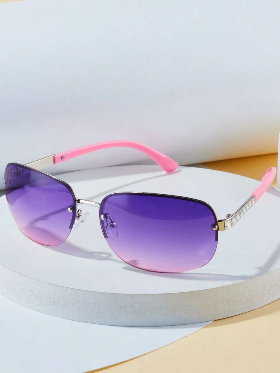 1對女士半框波西米亞太陽眼鏡適用於戶外 - 彩色 - 查看 1