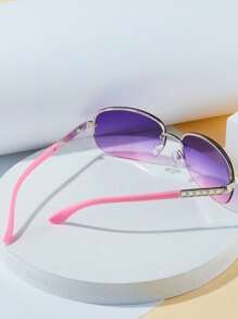 1對女士半框波西米亞太陽眼鏡適用於戶外 - 彩色 - 查看 4