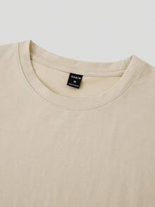 Manfinity Chillmode Men Tropical & Letter Graphic Tee - Khaki - View 6