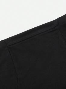 Manfinity Homme Nam Áo thun Bông In Đầu lâu - màu đen - Xem 5