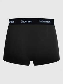 Men 5pcs Letter Tape Waist Boxer Brief - Multicolor - View 2