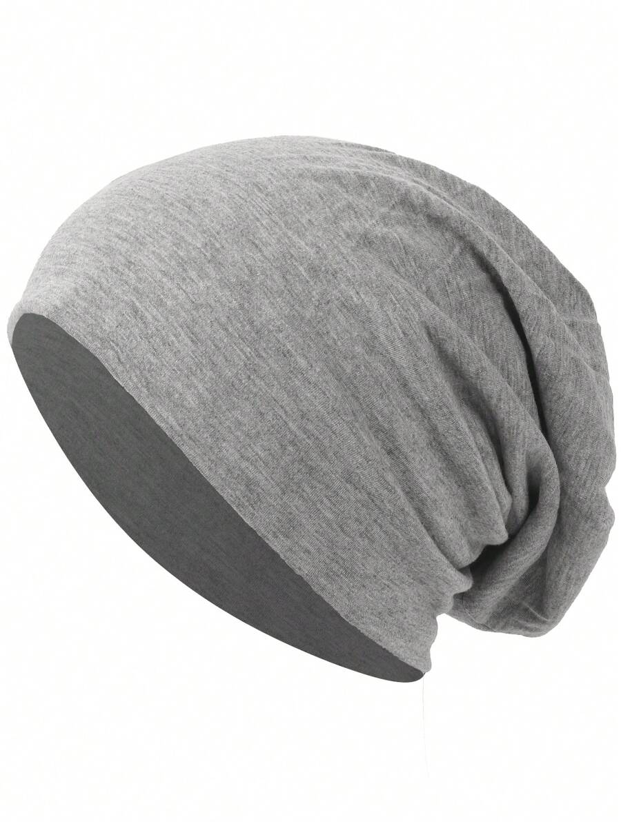1pc Men Solid Casual Slouchy Beanie For Daily Life