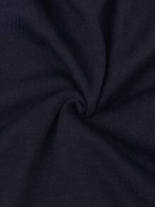 1pc Men Solid Casual Slouchy Beanie For Daily Life - Navy Blue - View 5