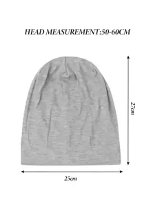 1pc Men Solid Casual Slouchy Beanie For Daily Life