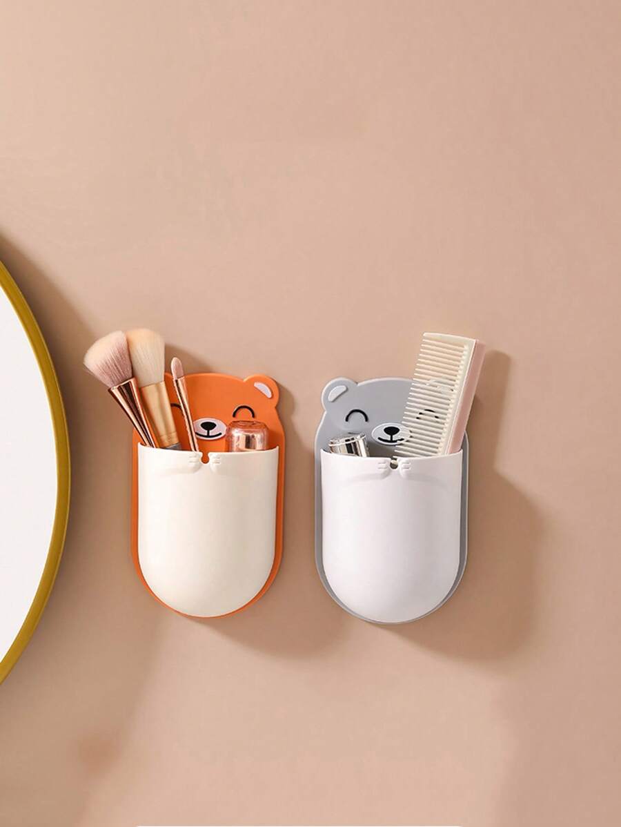 1pc Wall Mounted Storage Rack - Multicolor - View 1