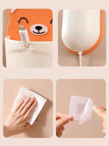 1pc Wall Mounted Storage Rack - Multicolor - View 5