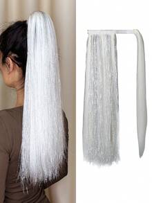 長款直筒馬尾合成纖維接髮 - 間色 - 查看 1