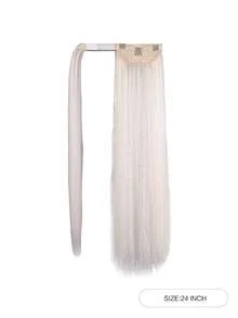 長款直筒馬尾合成纖維接髮 - 間色 - 查看 2