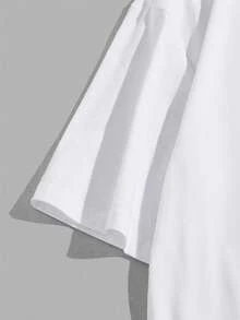 Nomouthh ROMWE MEN Guys Cotton Skull Graphic Tee - White - View 3