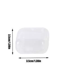 5pcs/set Plastic Jewelry Box, Minimalist Clear Jewelry Storage Box For Home And Travel - Clear - View 2