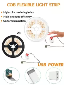 1 pieza Tira de luces LED - Blanco - Ver 8