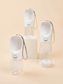 1pc Outdoor Portable Travel Pet Water Cup - White - View 2