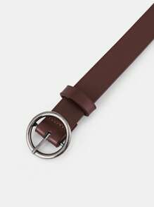 Chi tiết khâu thắt lưng khóa tròn - Cà phê nâu - Xem 3