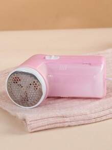 1入組便攜式電子清潔器粉色ABS家用電動毛球修剪器可充電毛球去除器家用