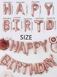 13入組生日快樂兒童生日派對鋁箔氣球套裝