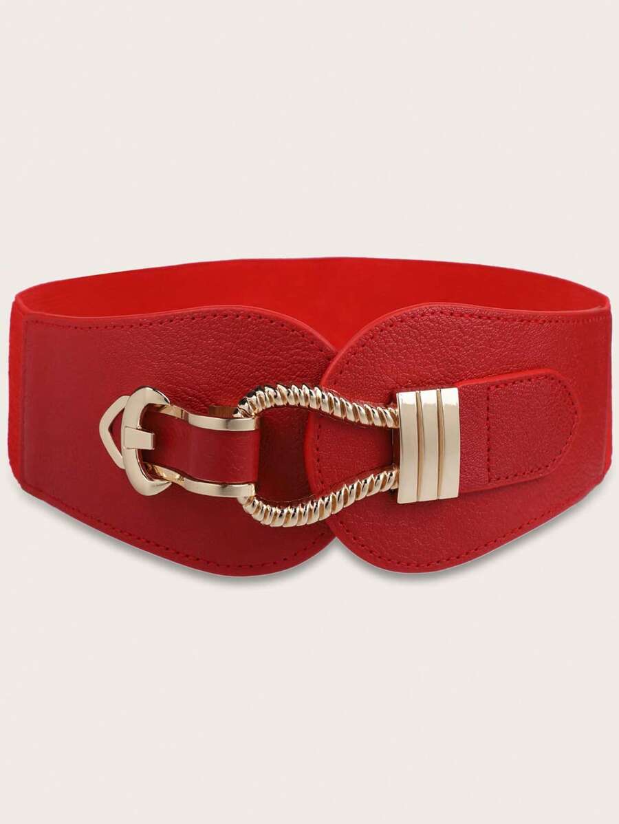 派对优雅金属扣宽腰带，适合外套和连衣裙，万圣节夏季，学校秋季，秋季，万圣节