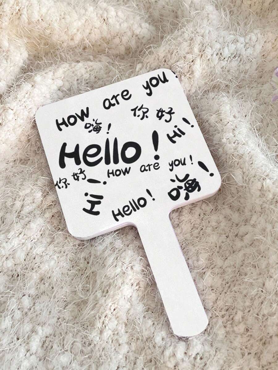 Có thể mang đi Đồ họa Chữ cái Cầm tay Gương , Gương trang điểm , Phòng khách Nhà  Phòng ngủ Phòng tắm Nhà Trang trí , Du lịch chất liệu , Lễ cưới , Buổi tiệc , Sinh nhật , Món quà Cho nam giới Mẹ Bố Bạn thân nhất Giáo viên , Năm mới , Phụ kiện , Vui Qủa tặng - Nhiều màu - Xem 1