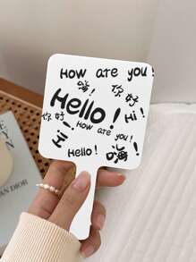 Có thể mang đi Đồ họa Chữ cái Cầm tay Gương , Gương trang điểm , Phòng khách Nhà  Phòng ngủ Phòng tắm Nhà Trang trí , Du lịch chất liệu , Lễ cưới , Buổi tiệc , Sinh nhật , Món quà Cho nam giới Mẹ Bố Bạn thân nhất Giáo viên , Năm mới , Phụ kiện , Vui Qủa tặng - Nhiều màu - Xem 4