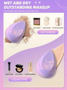 2pcs Makeup Sponge - Multicolor - View 4