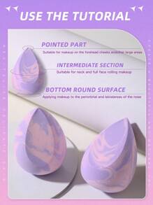 2pcs Makeup Sponge - Multicolor - View 5