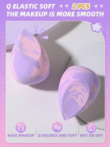 2pcs Makeup Sponge - Multicolor - View 6