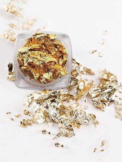 1Box Gold Foil Nail Art Decoration Diy Nail Charms Nail Gems Nail Supplies Nails