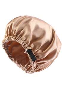 素色頭髮緞面髮帽