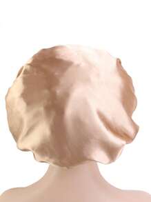 素色頭髮緞面髮帽