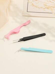 3入組嫁接睫毛鑷子 - 彩色 - 查看 4