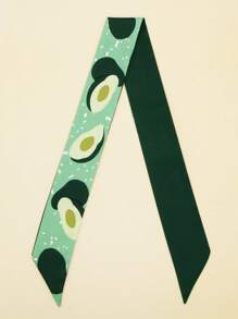 Pañuelo con estampado de aguacate - Multicolor - Ver 2