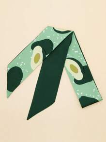Pañuelo con estampado de aguacate - Multicolor - Ver 4