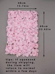 1 Nhân Tạo Tường Hoa, Màu Hồng Nhạt Cánh Hoa Giả Trang Trí Trang Trí Nhà Cửa - Màu Hồng baby - Xem 3