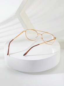 1 件男士金色金属眼镜