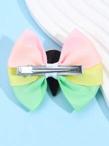 2个装少女冰淇淋蝴蝶结装饰可爱鳄鱼发夹，可用于头发装饰 - 彩色 - 查看 2