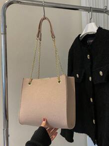 滌綸單肩包鏈條磁吸