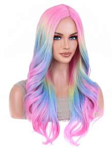 Colorful Long Curly Synthetic Wig