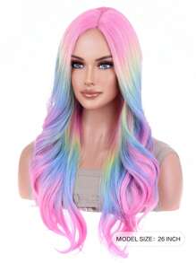 Colorful Long Curly Synthetic Wig