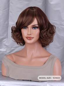 短卷人造假髮 - 彩色 - 查看 2