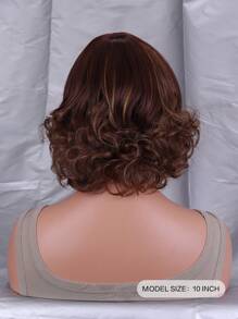 短卷人造假髮 - 彩色 - 查看 3