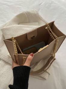 滌綸單肩包鏈條磁吸