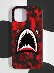 Dx11 - Matte Black Phone Case With Big Hole Design And Color Painting - Multicolor - View 1