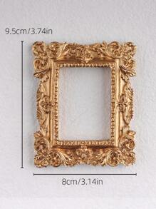 1pc Polyresin Decoration Craft, Creative Photo Frame Design Decoration Object For Home Best Gifts