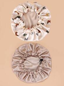 2入組蝴蝶樣式髮帽 - 彩色 - 查看 2